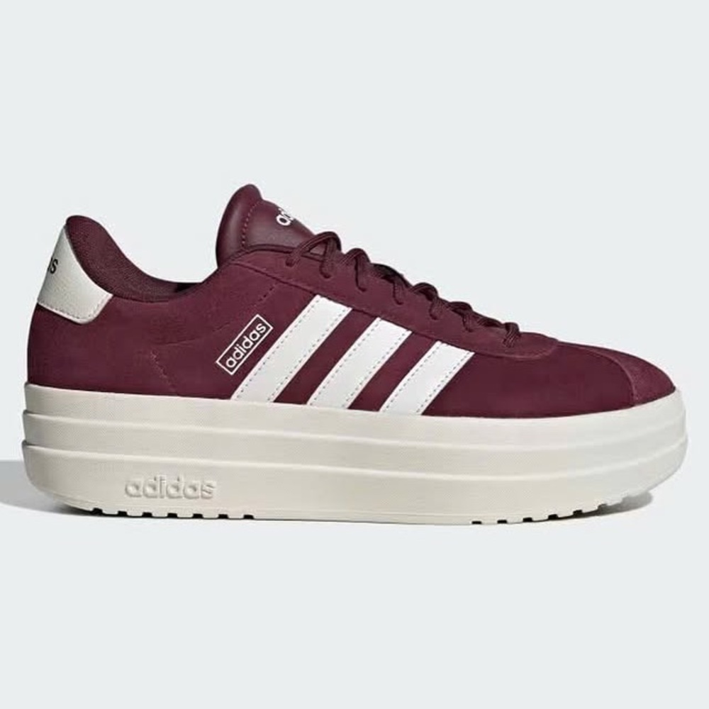 Adidas VL Court Bold Maroon IH0366 Women’s Platform Sneakers - Picture 7 of 7